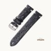 Ostrich Pattern Leather Straps - Thumbnail Image 2