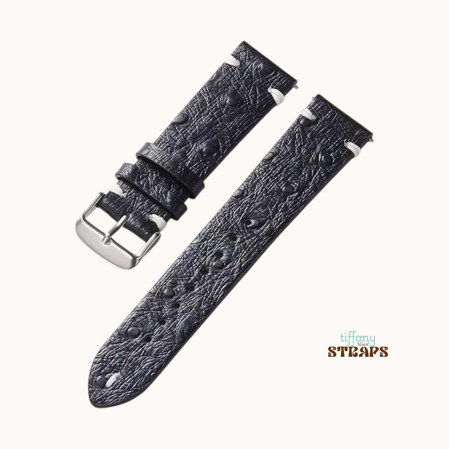 Ostrich Pattern Leather Straps - Image 2
