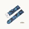 Blue Camouflage Silicone Strap