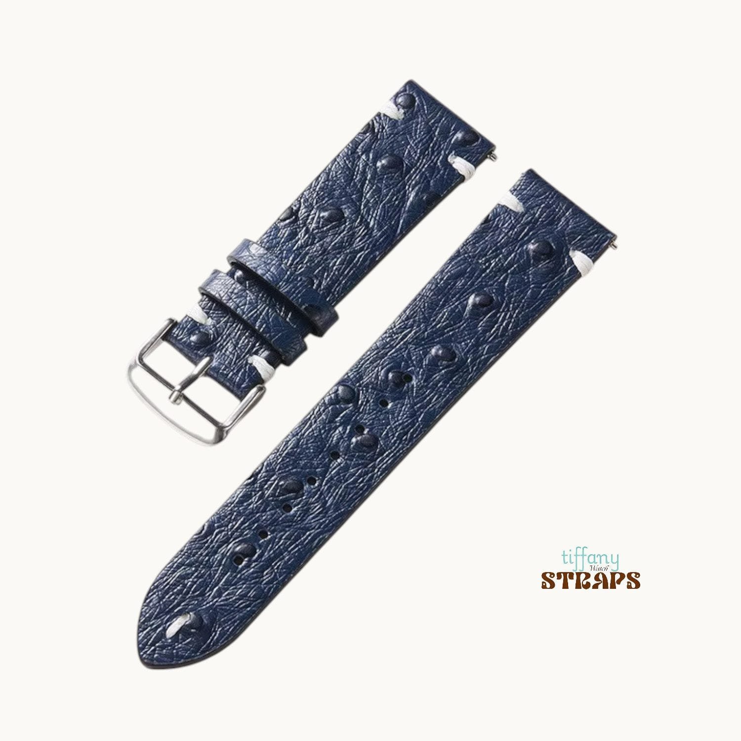 Ostrich Pattern Leather Straps - Image 3