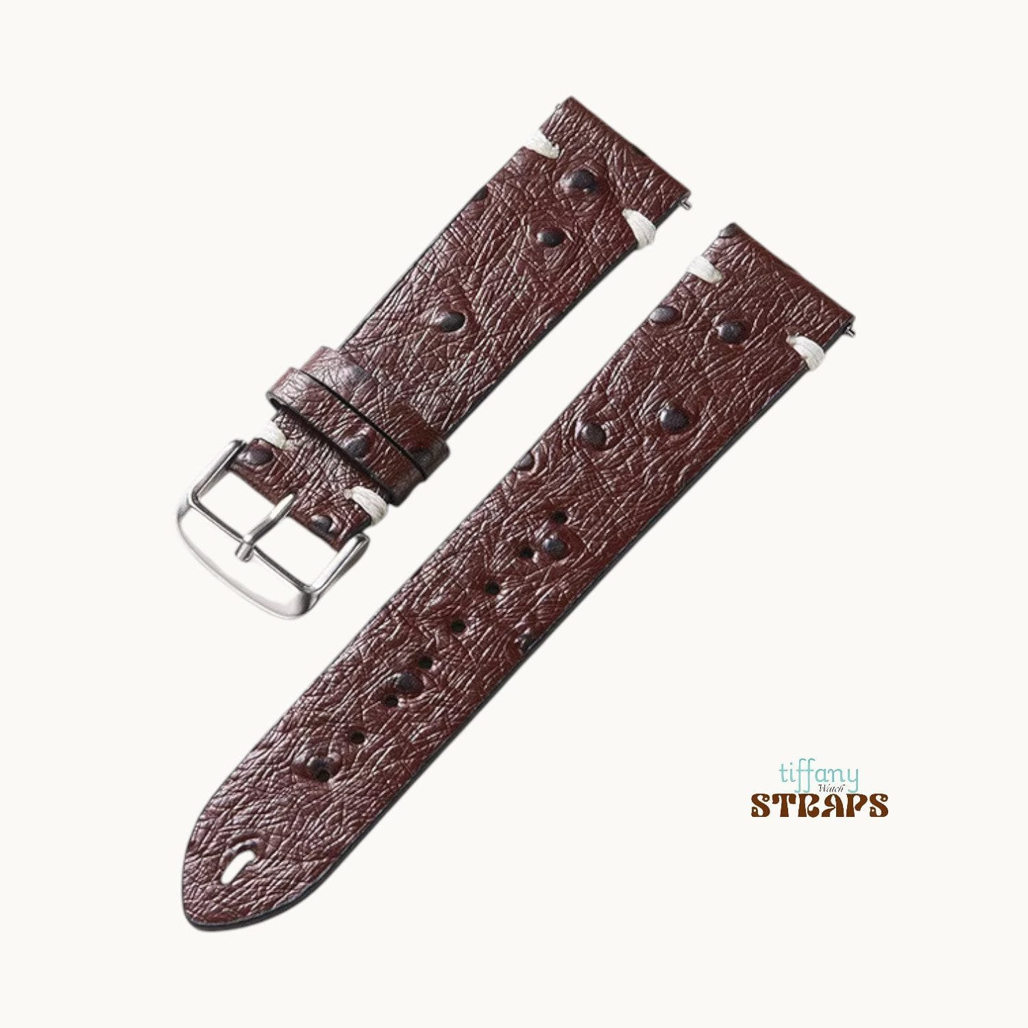 Ostrich Pattern Leather Straps - Image 4