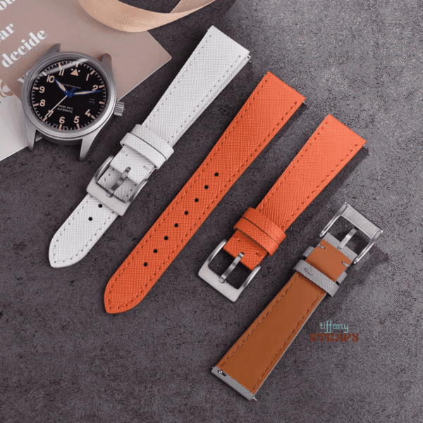Saffiano Signature Leather Strap