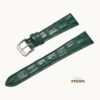 Alligator Emboss Slim Leather Strap - Thumbnail Image 5