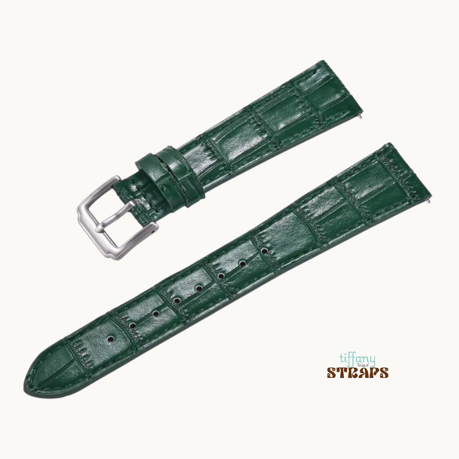 Alligator Emboss Slim Leather Strap - Image 5