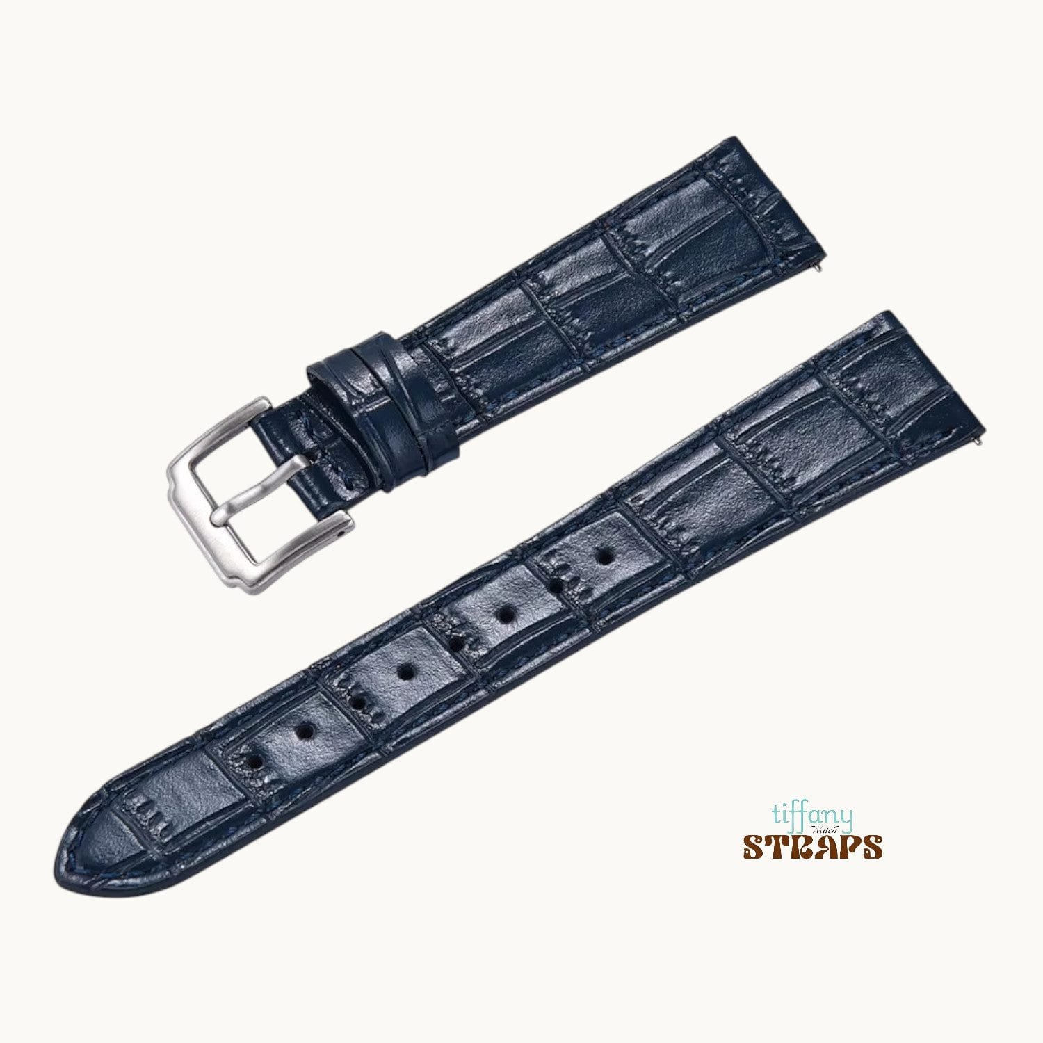 Alligator Emboss Slim Leather Strap - Image 6