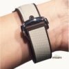 Curved Textured Strap with Clasp for Omega Moonswatch