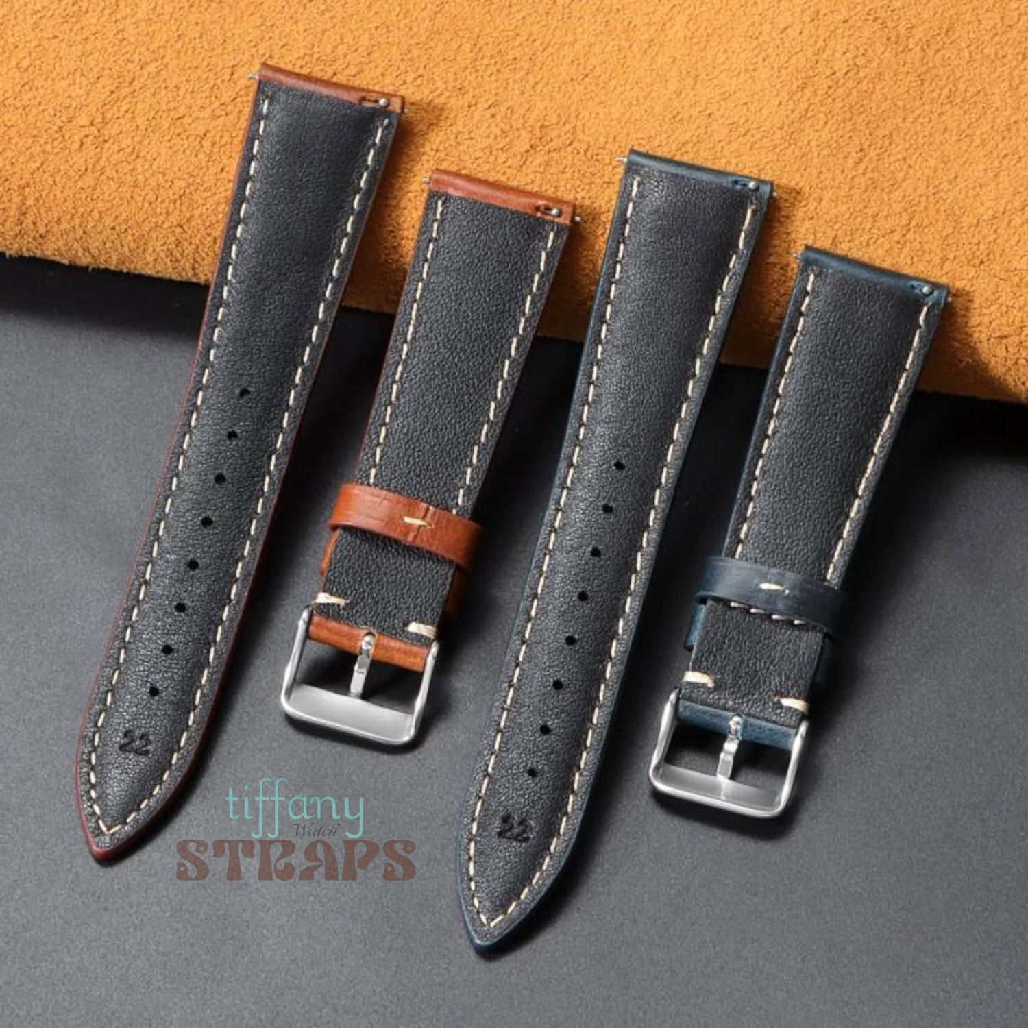 Pull-up Padded Leather Strap - wax finish - Image 10