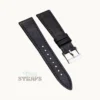 Pull-up Matte Leather Strap Black
