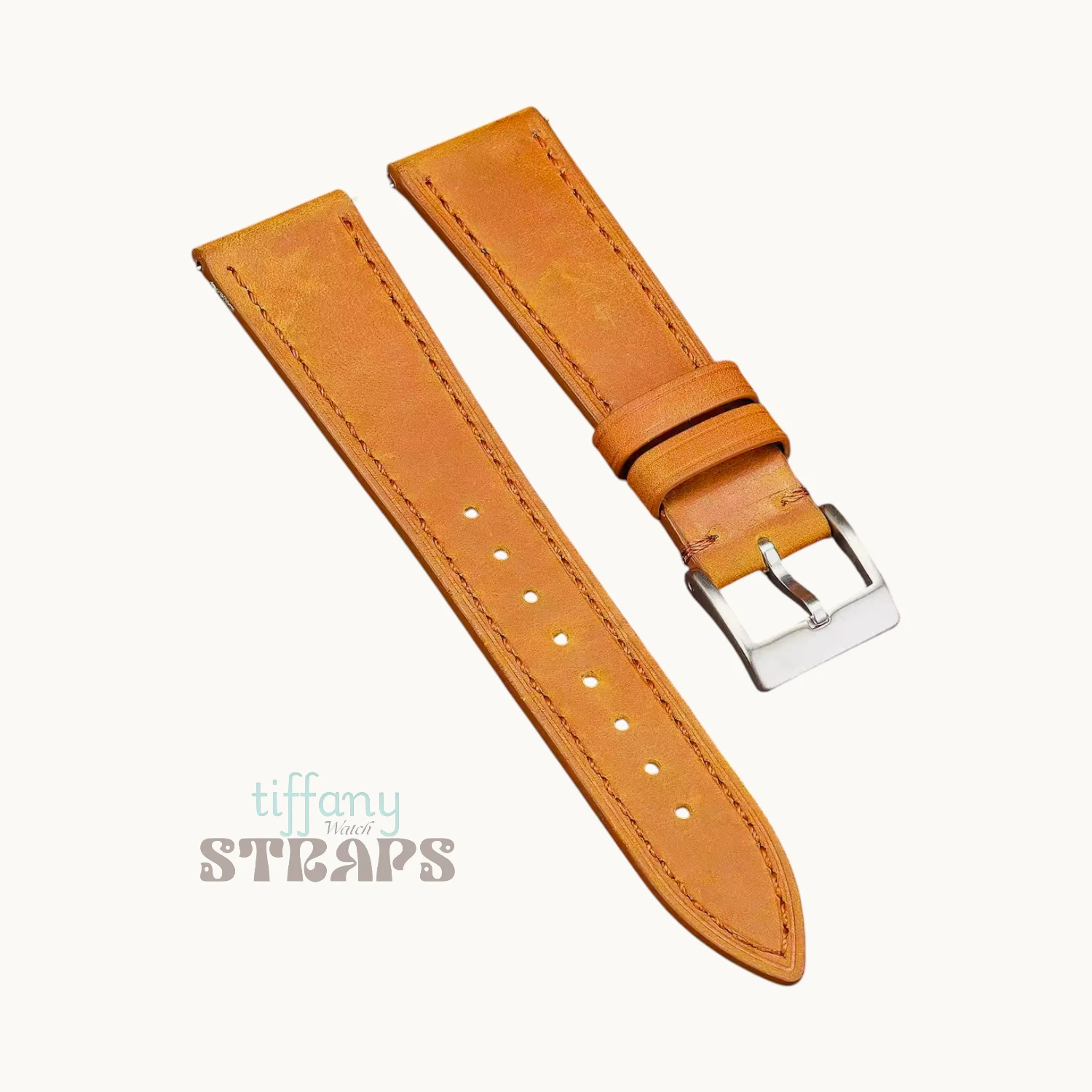 Pull-up Matte Leather Strap Tan