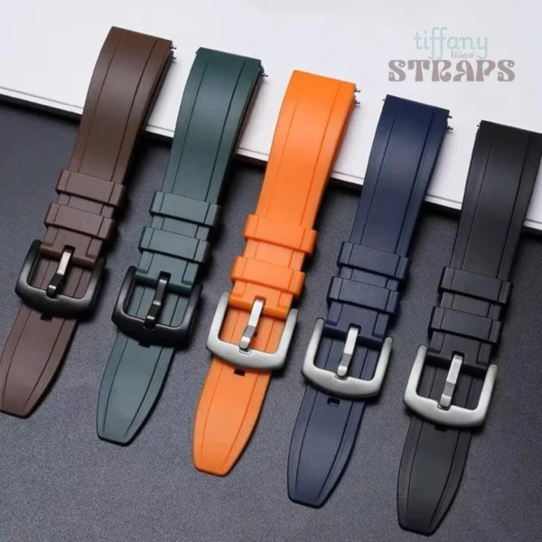 Hydro-Ridge Sport Rubber Strap by Tiffany Watch Straps