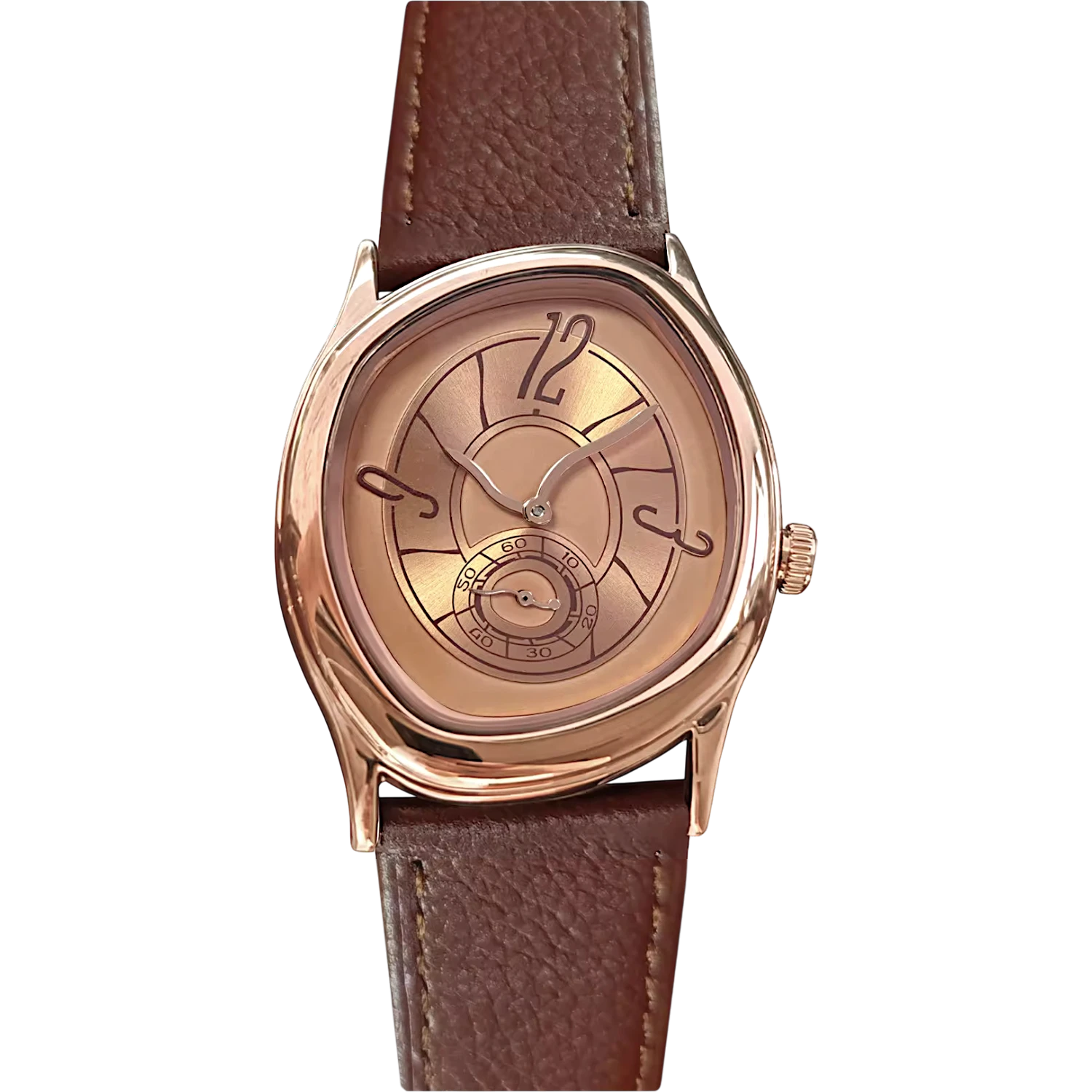 Asymmetrical Rose Gold Mirage Watch